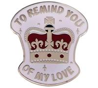 To Remind You Of My Love King George III You'll Be Back Crown Hamilton Broadway Musical Theater Alexander Lafayette 1.6" Enamel Pin Badge