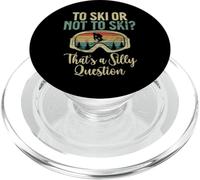 To Ski or not to Ski thats a silly Question Water Ski PopSockets PopGrip for MagSafe