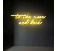 to the Moon and Back Neon Sign Bedroom Custom Led Sign Room Wall Art