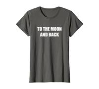 to The Moon and Back T-Shirt, Women, Asphalt, 3XL
