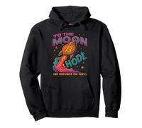 To the Moon Bitcoin HODL Crypto Blockchain Investor Pullover Hoodie