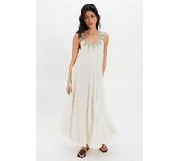 To The Moon Maxi Dress at Free People in Whisper White, Size: XL - female