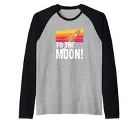 To The Moon Mission bitcoins sats hype future gains bitcoin Raglan Baseball Tee