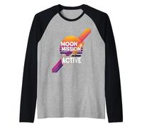 To The Moon Mission bitcoins sats hype future gains bitcoin Raglan Baseball Tee