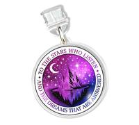 To The Star Who Listen Charms for Kindle for Phone, Dust Plug Charm 1.5 Inches ACOTAR Book Quotes, Bookish, Book Club, Fantasy Lightning/Type C Charging Port Acrylic Material Accessories for E-Reader