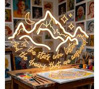 to The Stars Who Listen and The Dreams Neon Sign， Book Lover Neon Light Gift to Thorns and Roses，SJM Quotes Neon Gift, ACOTAR Neon Sign, Hello Feyre Darling