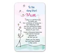 To the Very Best Mum Mini Keepsake Wallet Card