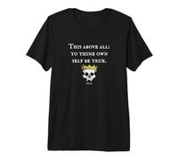 to Thine Own Self Be True Hamlet Shakespeare Quote Premium T-Shirt