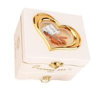 To use the melody spring music box as a decoration in your room, white | Creative mechanical jewelry box with clear sound Perfect for various room decor, home decor for relaxation