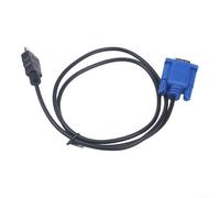to VGA Adapter Cable 1.4 Male to D-Sub SVGA Male Video Converter Cord High Data Rate for Desktop Laptop PC Monitor for hdtv DVD Projector Display Black(1meter)