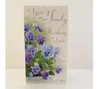 to You and Your Family, Thinking of You at This Sad Time. Sympathy Card by Jonny Javelin