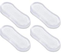 To5Pcs Transparent Silicone Toilet Seat Bumper Set, Strong Adhesive Toilet Seats Lid Bumpers, Toilet Seat Buffers, Toilet Lid Rubber Pads for, Home Hotel and Hospital and Toilet Parts Bathroom Fixture