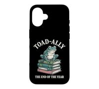 Toad-ally The End Of The Year Funny Frog Teacher Book Case for iPhone 16