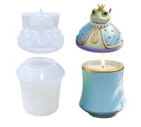 Toad Cement Template - Elastic Sculpting, Reusable Plaster Vessel, Artistic Garden Ornament Accessory | Handmade Stationery Organizer Base, Aesthetic Gift for Pen Holders Key Cases Vase