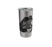 Toad Coffee Lover Funny Frog Art Nature Design Stainless Steel Insulated Tumbler