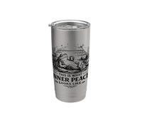 Toad Cottagecor Frog This is What Inner Peace Looks Like Stainless Steel Insulated Tumbler