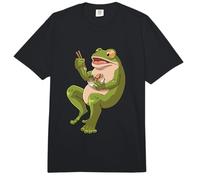 Toad Frog Eating Ramen Soup Design for a Frog Hunter Comfort Colors Adult Heavyweight T-Shirt