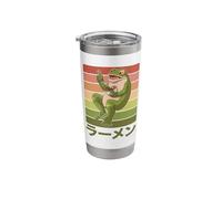 Toad Frog Eating Ramen Soup Design for a Frog Hunter Stainless Steel Insulated Tumbler