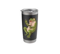 Toad Frog Eating Ramen Soup Design for a Frog Hunter Stainless Steel Insulated Tumbler