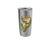 Toad Frog Eating Ramen Soup Design for a Frog Hunter Stainless Steel Insulated Tumbler