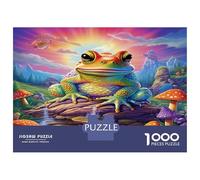 Toad Jigsaw Puzzles 1000 Piece for Adults, 1000 Pieces Frog Whimsical Challenge Toy Educational Games Home Decoration 70x50cm/1000pcs