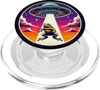 Toad Reptile Abducted Alien Spacecraft Outer Space Abduction PopSockets PopGrip for MagSafe