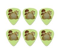 Toad Sitting In Front of Mushrooms Novelty Guitar Picks Medium Gauge - Set of 6