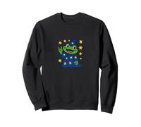Toad Sorcerer Casting Spell | Funny Frog with Starry Wizard Sweatshirt