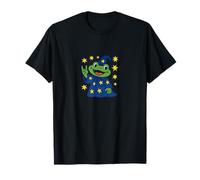 Toad Sorcerer Casting Spell | Funny Frog with Starry Wizard T-Shirt