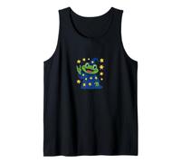 Toad Sorcerer Casting Spell | Funny Frog with Starry Wizard Tank Top