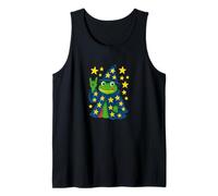 Toad Sorcerer Casting Spell | Funny Frog with Starry Wizard Tank Top
