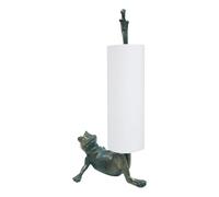 Toad Times Frog Roll Holder, Long Leg Frog Paper Holder, Standing Toilet Tissue Dispenser, Space Saving Practical Design, 42x15x14cm For Bathrooms, Kitchens, Home Storage