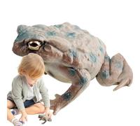 Toad Toy Figure - Frog Statue, Wildlife Miniature Collectible | Handcrafted Animal Figurine Decorative Accent With Storytelling Pretend Activity For Kids Bedroom Nursery Showcase Teaching Aid