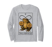 Toad Two of Pentacles Tarot Card Long Sleeve T-Shirt