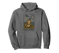 Toad Two Of Swords Tarot Card Pullover Hoodie