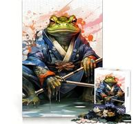 Toad Warrior Frog Warrior 1000 Piece Jigsaw Puzzles for Adults Jigsaw Strong Logic Toy Group Play Clear Edge Perfect Present 38x26cm