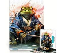 Toad Warrior Frog Warrior 1000 Piece Jigsaw Puzzles for Adults Jigsaw Strong Logic Toy Group Play Clear Edge Perfect Present 38x26cm