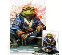 Toad Warrior Frog Warrior Jigsaw Puzzles 1000 Piece for Teenagers Memory Build Indoor Play Fine Cut Santa Wish Pick 38x52cm