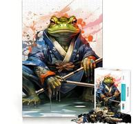 Toad Warrior Frog Warrior Jigsaw Puzzles for Adults 1000 Piece Enhance Recall Leisure Time Exact Edge Festival Gift 50x75cm