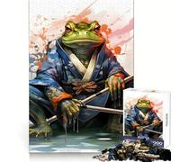 Toad Warrior Frog Warrior Jigsaw Puzzles for Adults 1000 Piece Enhance Recall Leisure Time Exact Edge Festival Gift 50x75cm