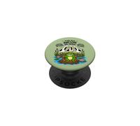 Toadally Awesome 2nd Grade Funny Seagull Frog Teacher Kids PopSockets Adhesive PopGrip