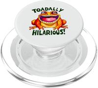 Toadally Hilarious Laughing Frog Pun Humor PopSockets PopGrip for MagSafe