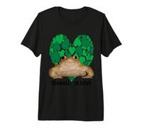 Toadally in Love Frog Lover Holiday Romance Premium T-Shirt