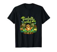 Toadally Wild Cottagecore Nature Frog Design T-Shirt