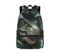 TOADDMOS 3D Dinosaur in Jungle Kids Backpacks for Boys School Bag Shoulder Backpack Campus Senior Backpack for Primary Student