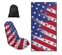 TOADDMOS American Flag Car Seat Cover Towel Absorbent Soft Beach Towels Cars Seats Covers for Gym Running Athletes Fitness Workout Waterproof Sweat Towel Bucket Seat Covers