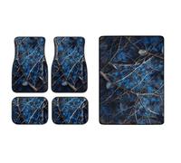 TOADDMOS Blue Camo Hunting Car Floor Mats with Trunk Mat, Non-Slip, 5 Piece