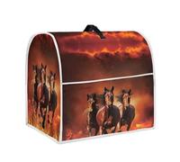 TOADDMOS Burning Fire Horse Stand Mixer Cover Food Mixer Protector Kitchen Blender Stain Resistant Protective Kitchen Mixer Cover with Pocket