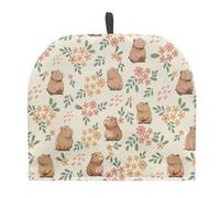 TOADDMOS Capybara Floral Tea Pot Cosy Dust Cover for Home Kitchen Decorations Tea Cozy Warmer for Teapots Kettle Dust Cover