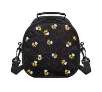 TOADDMOS Cartoon Bee Lunch Bag Kids School Thermal Meal Tote Kit Big Capacity for Women for Work Lunch Shoulder Bag Lunch Box